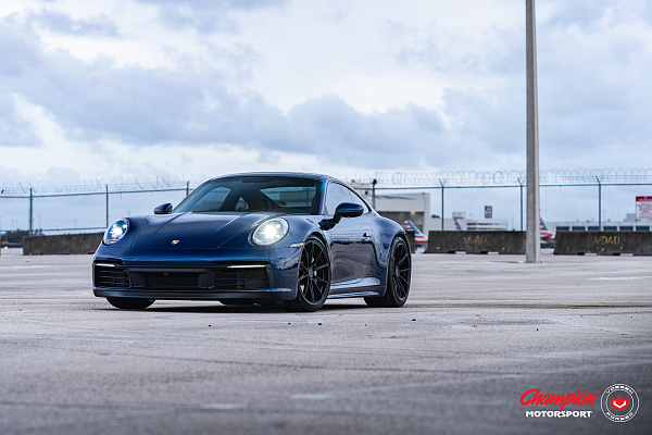 Фото дисков Vossen RS92 Черный сатин на Porsche 911 VIII