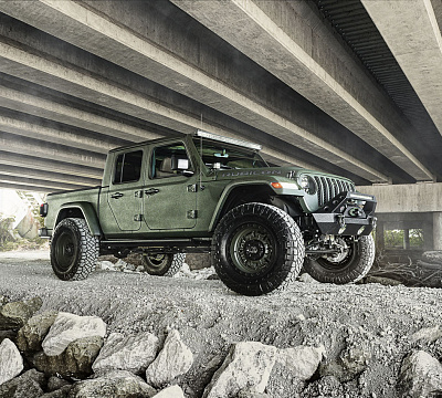 Фото дисков Black Rhino ABRAMS на Jeep Gladiator II (JT)