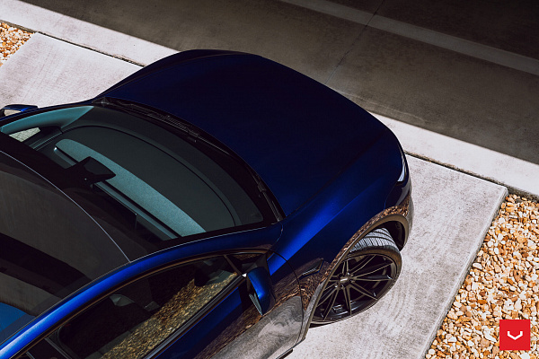 Фото дисков Vossen HFX-2 (5-Lug) Черный сатин на Tesla Model Y