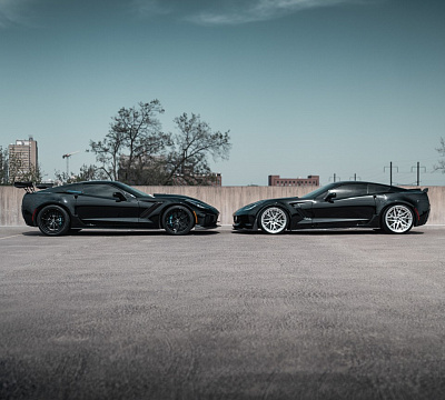 Фото дисков Brixton Forged PF8 на Chevrolet Corvette C7