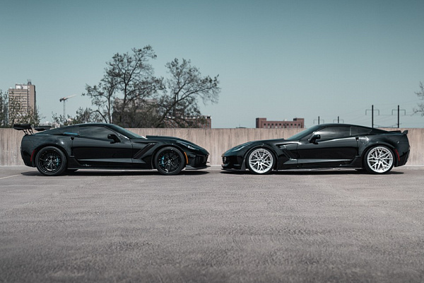 Фото дисков Brixton Forged PF8 Глянцевый лак на Chevrolet Corvette C7