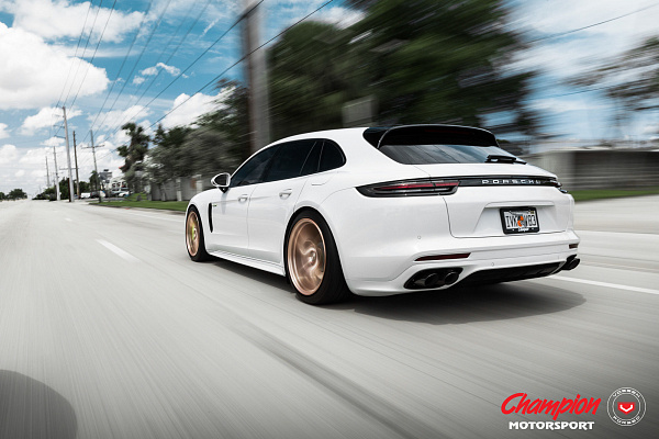 Фото дисков Vossen RS74 Глянцевая медь на Porsche Panamera II