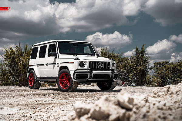 Фото дисков Anrky AN15 Красный сатин на Mercedes-Benz G-Class III
