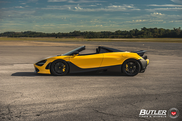 Фото дисков Vossen M-X6 Черный сатин на McLaren 720S
