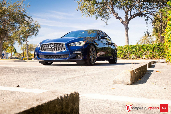 Фото дисков Vossen VFS-10 Сатиновый графит на Infiniti Q50