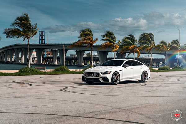 Фото дисков Vossen M-X4T (3-Piece) Глянцевый темный лак на Mercedes-Benz AMG GT I