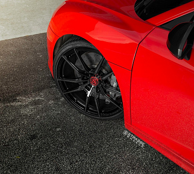 Фото дисков Strasse Wheels SV1 Deep Concave Monoblock на Audi R8 (4S)