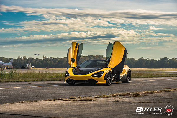 Фото дисков Vossen M-X6 Черный сатин на McLaren 720S