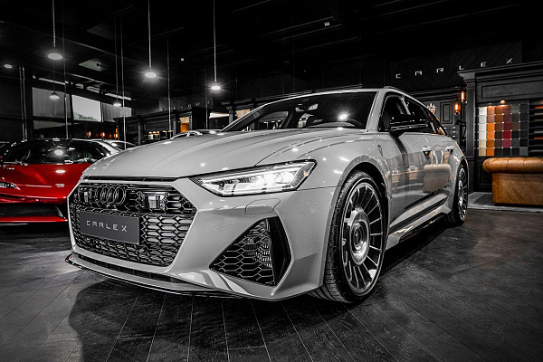 Фото дисков Carlex Design G-Falcon Глянцевый графит на Audi A/RS 6 (C8)