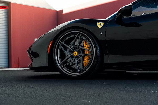 Фото дисков Anrky S3-X3 Сатиновый графит на Ferrari F8
