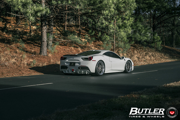 Фото дисков Vossen M-X1 (3-Piece) Сатиновый темный лак на Ferrari 488