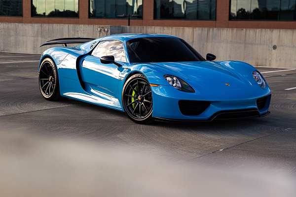 Фото дисков Anrky AN38 Черный сатин на Porsche 918 Spyder