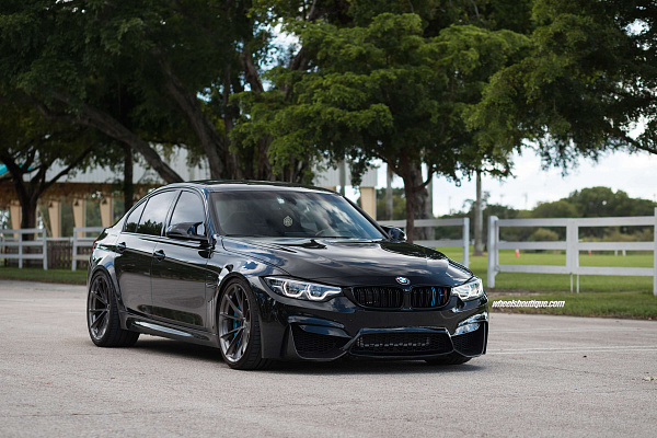 Фото дисков HRE P204 Глянцевый темный лак на BMW 3/M3 (F3x/F80)