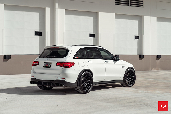Фото дисков Vossen HF-3 Черный сатин на Mercedes-Benz GLC (X253, C253)