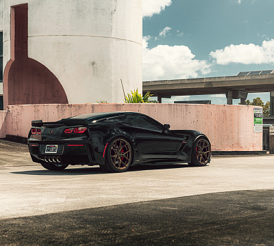 Фото дисков Vossen HF-5 на Chevrolet Corvette C7