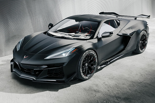 Фото дисков Brixton Forged PF13 R / RS Черный глянец на Chevrolet Corvette C8