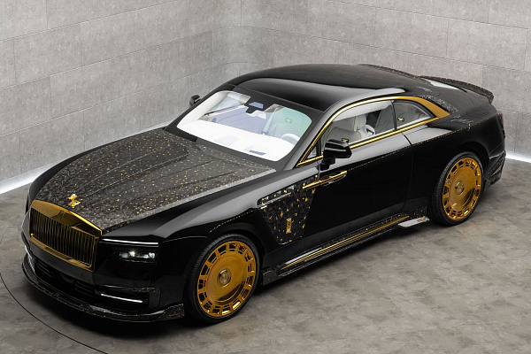 Фото дисков Mansory FD.15 Глянцевое золото на Rolls-Royce Spectre