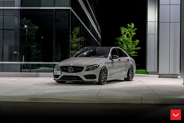 Фото дисков Vossen HF-2 Сатиновый графит на Mercedes-Benz C-Class (W205)
