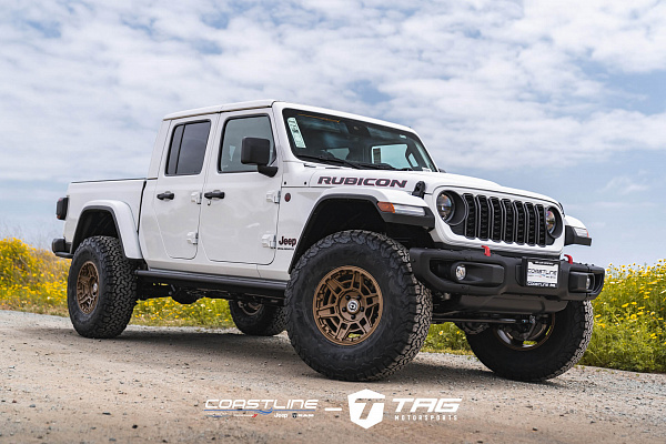 Фото дисков HRE FT1 Сатиновое темное золото на Jeep Gladiator II (JT)
