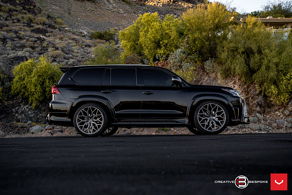 Фото дисков Vossen HF-2 Сатиновый графит на Lexus LX III