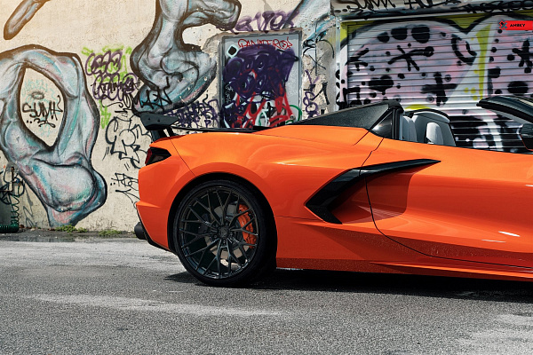 Фото дисков Anrky AN10 Черный глянец на Chevrolet Corvette C8