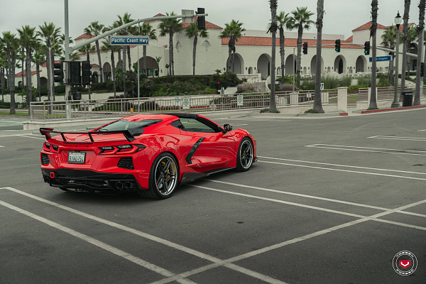 Фото дисков Vossen EVO-1 (3-Piece) Глянцевый графит на Chevrolet Corvette C8