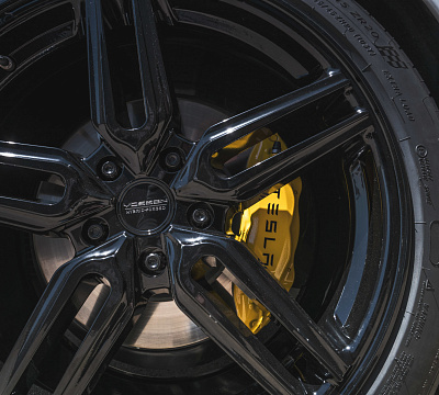 Фото дисков Vossen HF-1 на Tesla Model S