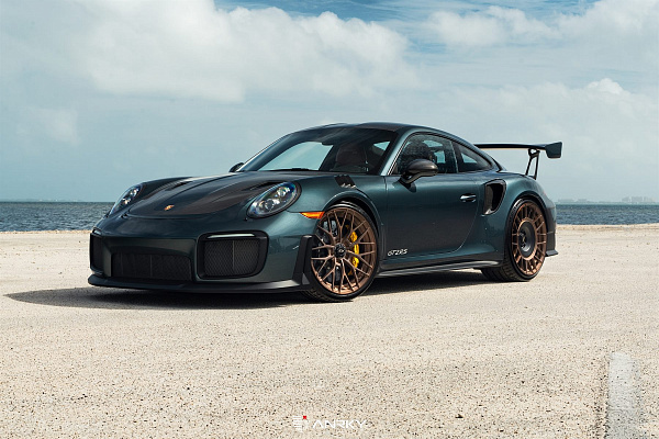 Фото дисков Anrky AN20 Aerosport Сатиновая бронза на Porsche 911 VII