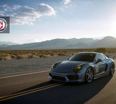 Фото дисков HRE C105 на Porsche Cayman II