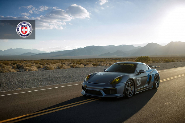 Фото дисков HRE C105 Матовый графит на Porsche Cayman II