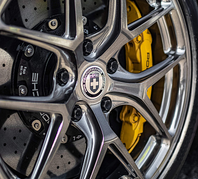 Фото дисков HRE R101 Lightweight на Porsche Cayman II