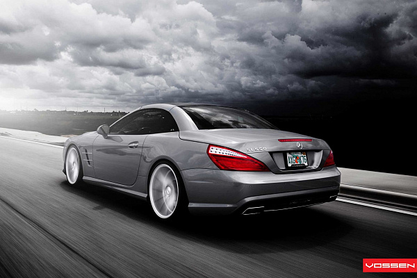 Фото дисков Vossen CVT Серебро на Mercedes-Benz SL (R230)