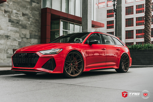 Фото дисков Vossen EVO-5R Сатиновая бронза на Audi A/RS 6 (C8)