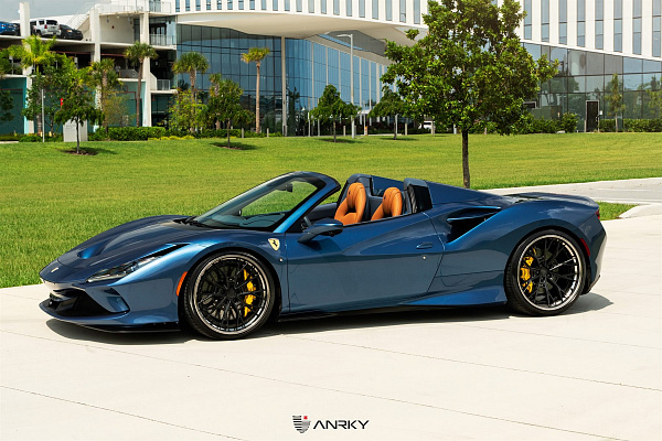 Фото дисков Anrky S3-X5 Черный сатин на Ferrari F8