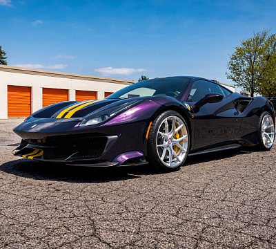 Фото дисков HRE P101 на Ferrari 488