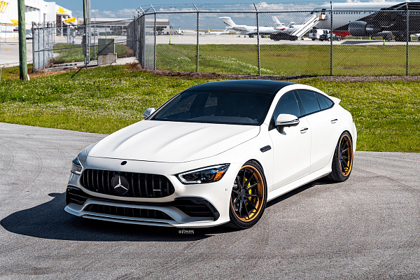 Фото дисков Strasse Wheels SV10M Deep Concave FS Черный сатин на Mercedes-Benz AMG GT I
