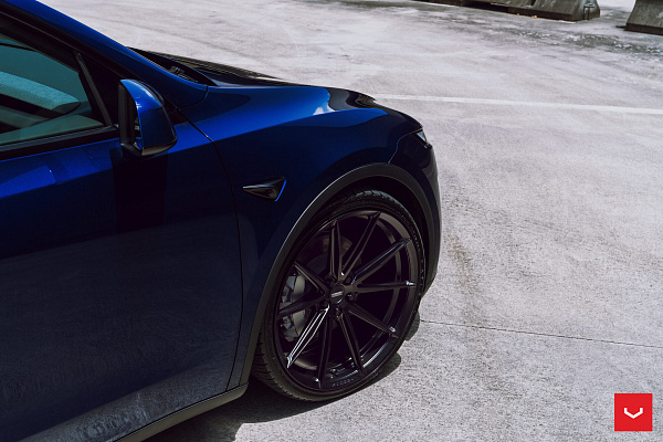 Фото дисков Vossen HFX-2 (5-Lug) Черный сатин на Tesla Model Y