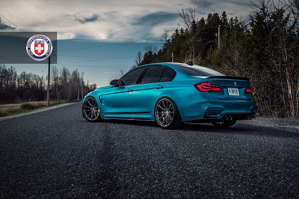 Фото дисков HRE P104SC Глянцевый темный лак на BMW 3/M3 (F3x/F80)