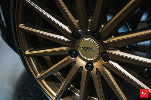 Фото дисков Vossen VFS-2 Сатиновая бронза на Tesla Model 3