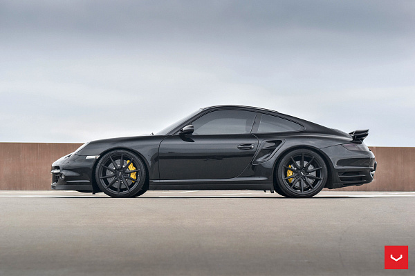 Фото дисков Vossen HF-3 Черный сатин на Porsche 911 VI