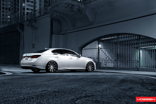 Фото дисков Vossen CV4 Алмазная проточка на Lexus GS IV