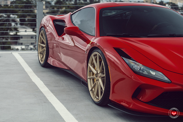 Фото дисков Vossen EVO-2 Глянцевая шампань на Ferrari F8