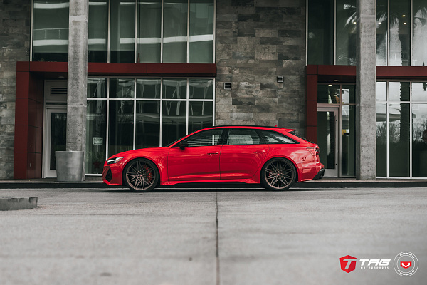 Фото дисков Vossen EVO-5R Сатиновая бронза на Audi A/RS 6 (C8)