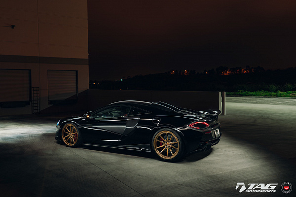 Фото дисков Vossen ML-X3 Глянцевое темное золото на McLaren 570S