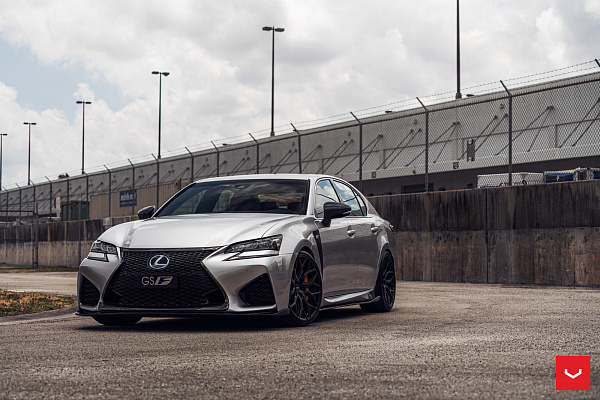 Фото дисков Vossen HF-2 Черный сатин на Lexus GS IV