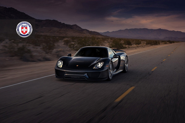 Фото дисков HRE P101 Глянцевый темный лак на Porsche 918 Spyder