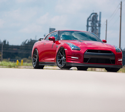 Фото дисков Vossen VFS-6 на Nissan GT-R