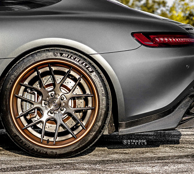 Фото дисков Strasse Wheels SM7 Deep Concave FS на Mercedes-Benz AMG GT I
