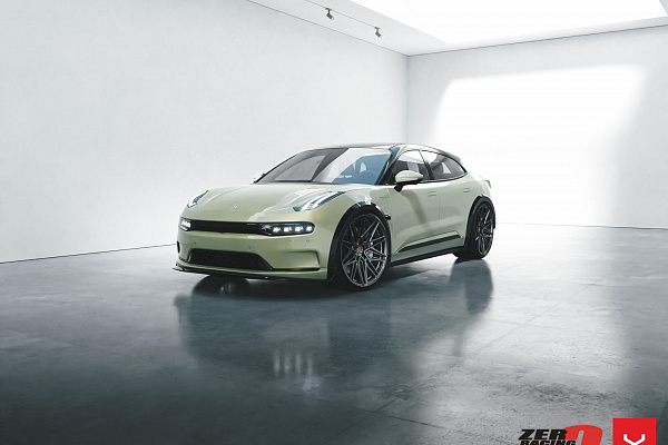 Фото дисков Vossen HF-7 Сатиновый графит на Zeekr 001
