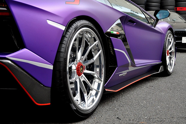 Фото дисков Anrky AN31 Полированный лак на Lamborghini Aventador